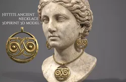 Hittite ancient necklace 3dpirint 3d model 3D print model