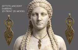 Hittite ancient necklace 3dpirint 3d model 3D print model