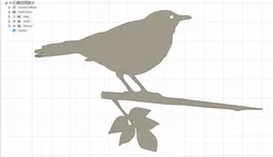 Home Decorations & Ornaments STL Descărcare - Blackbird decoration - Passkes