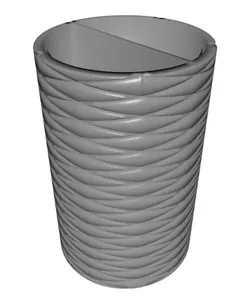 Knurled Pattern Toothbrush Holder
