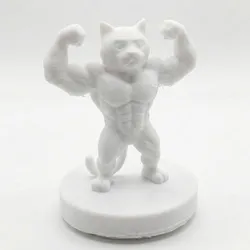 🐈 Low-Poly Muscular Cat Sculpture - A Striking Decorative Piece