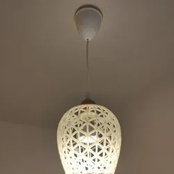Modern openwork shade for hanging lamp - E14 bulb - Design Clickeken