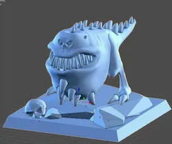 Monster eat bone
