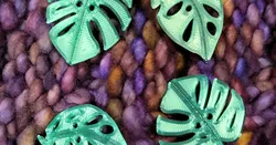 Monstera Leaf Buttons