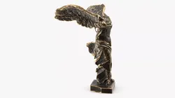 Nike Samothrace Victory Bronze Statuette 3D model