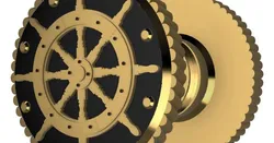 No Sew Button! - Ships Wheel (FFF Variant)