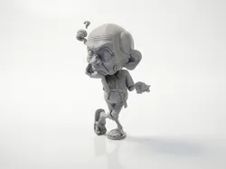 Old Man Holding Note Figurine Miscellaneous 3D Printable