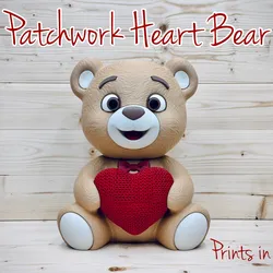 Patchwork Heart Bear