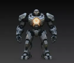 Radiant Bastion Mech STL Heavy Sci Fi Robot Model 3D print model