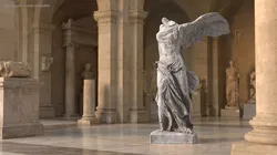 Samothrace Winged Victory Marble Statue 3D model