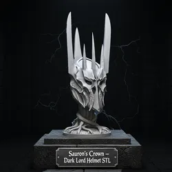 Sauron’s Crown – Dark Lord Helmet STL