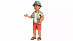 Stylized Cartoon Tourist Man Character Rigged and Animated Low-poly 3D model