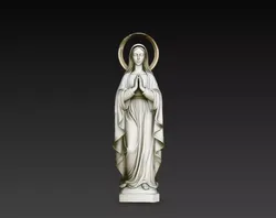 Virgin Mary Praying Halo Religious Statue STL Print 3D Model 3D print model