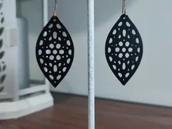 Geometric Dewdrop Earrings - Free 3D Print Model