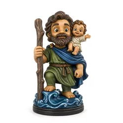Saint Christopher Chibi 3D Print Model 3D print model