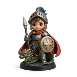 Saint George Chibi 3D Print Model 3D print model