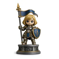 Saint Joan of Arc Chibi 3D Print Model 3D print model