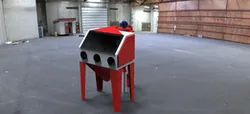 Sandblasting Cabinet and Dust Filtration cyclone System