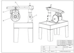 saw machine design (DeWalt)