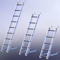 SCAFFOLDING- LADDERS - 2" ALUMINIUM