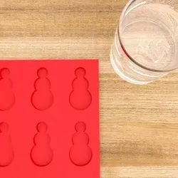 3D printable Ice cube mold Snowman 3D print model