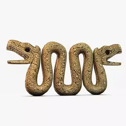 Ancient stone serpent 3D print model