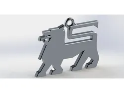 Food Lion logo keychain