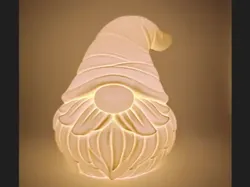 Gnome Light: Beard Magic Gnome in Radiant Glow - Free 3D Print Model
