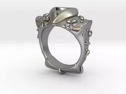 KIMONO sakura snowstorm RING 3D print model