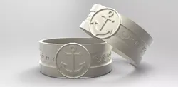 Mens Nautical Ring 3D print model