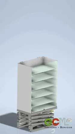 Scissor lift wine cellar repair.