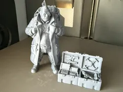 Tech-Dealer Cyberpunk Street Scene - Free 3D Print Model