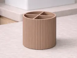 Toothbrush holder, toothbrush cup, bathroom organizer - Free 3D Print Model
