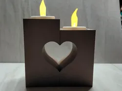 Heart Candlestick - Free 3D Print Model