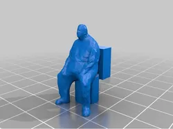 Man on a Toilet