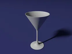 Martini glass 3D print model