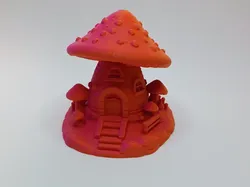 Mushroom Tower Cottage of the Forest Beings - Free 3D Print Model