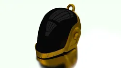 R3 Daft Punk Guy Manuel Helmet Keychain 3D print model