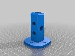 Y axis corner with fixation pad ( 3mm wood screws) ziptie hole