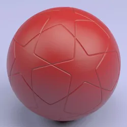 Championship Soccerball STL 3D print model