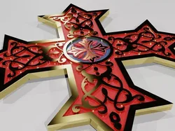 Coptic Cross 3D print model