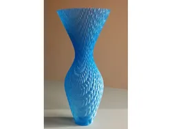 Elliptic knitted vase