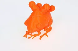 FrogShell orange frog 3D print model