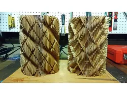Javascript laser cut lamp shades