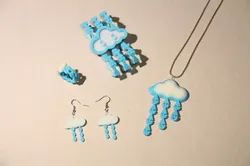 Little Drops of Heaven Jewelry Set 3D print model