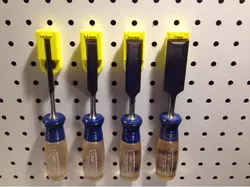 Magnetic Pegboard Chisel Holders