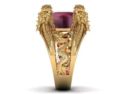 Ring ruby Dragon  3D print model