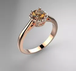 Rose woman ring 3D print model