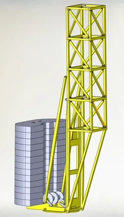 self erecting tower crane