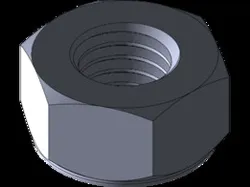 Self locking nut M10 with stainless insert